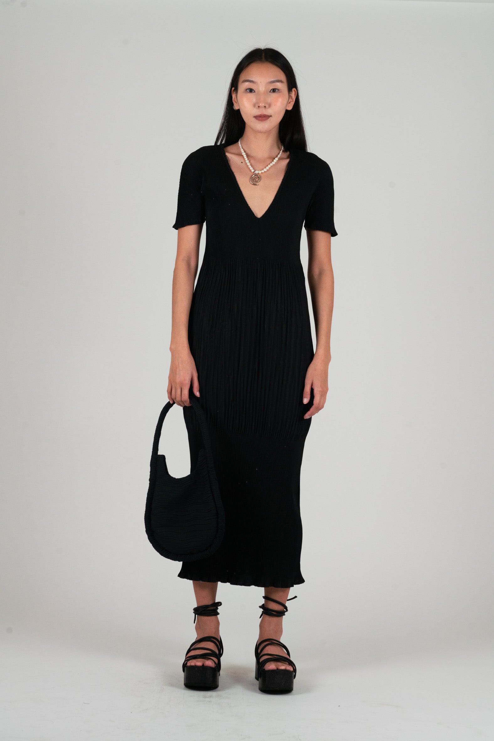 NIN STUDIO APHRODITE DRESS SS25 BLACK - 1