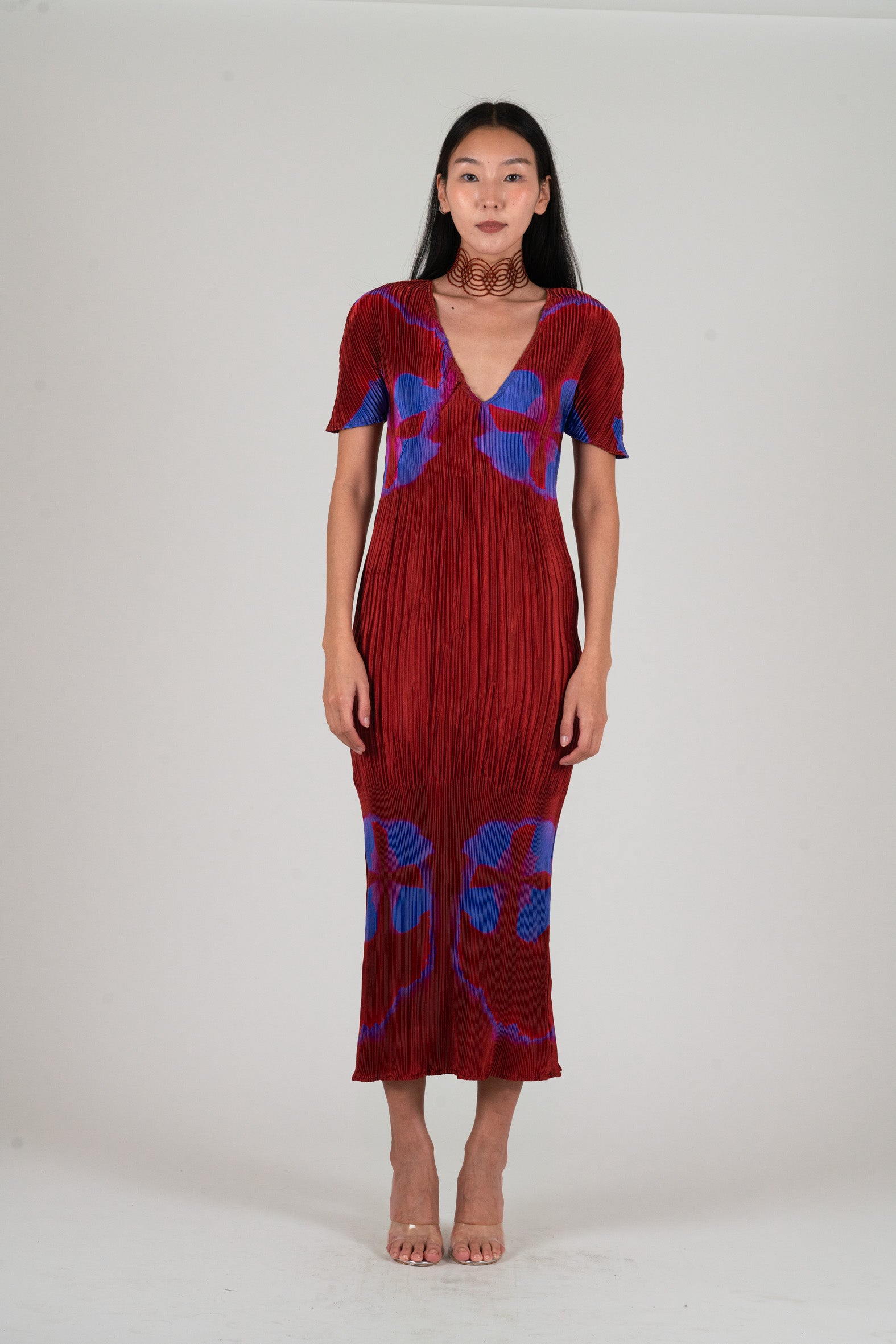 NIN STUDIO APHRODITE DRESS SS25 VIOLET LABIA - 1