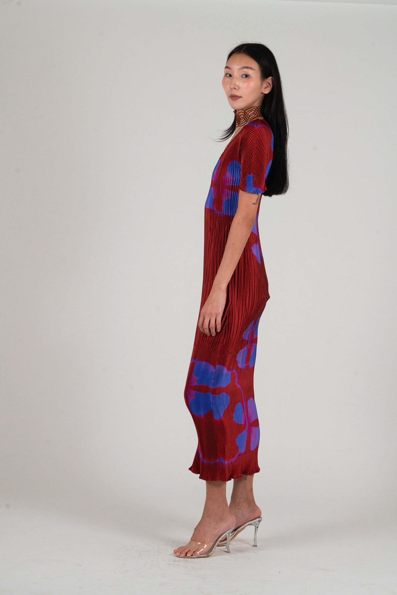 NIN STUDIO APHRODITE DRESS SS25 VIOLET LABIA - 2