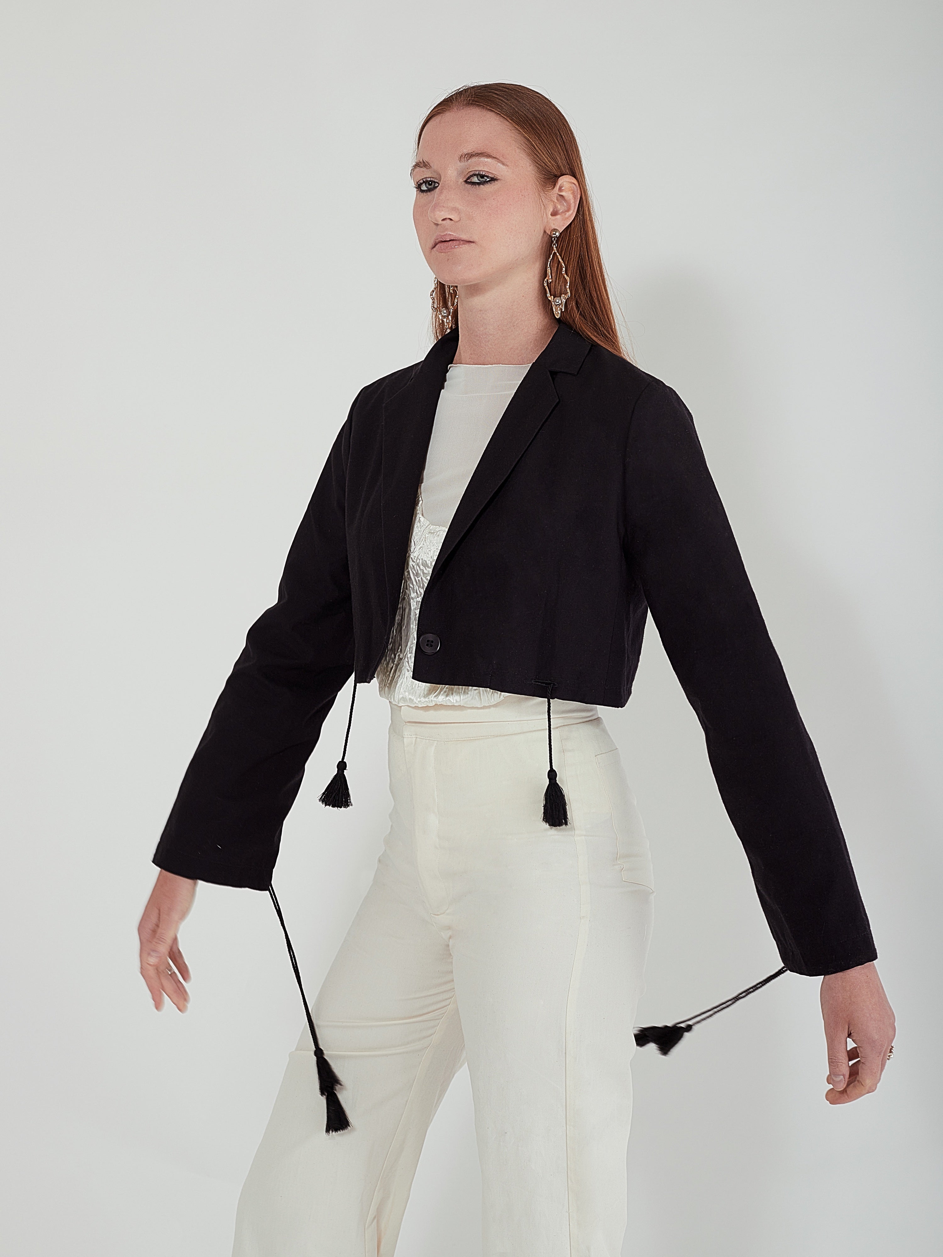 NIN STUDIO ARTEMIS BLAZER FW24 BLACK - 2