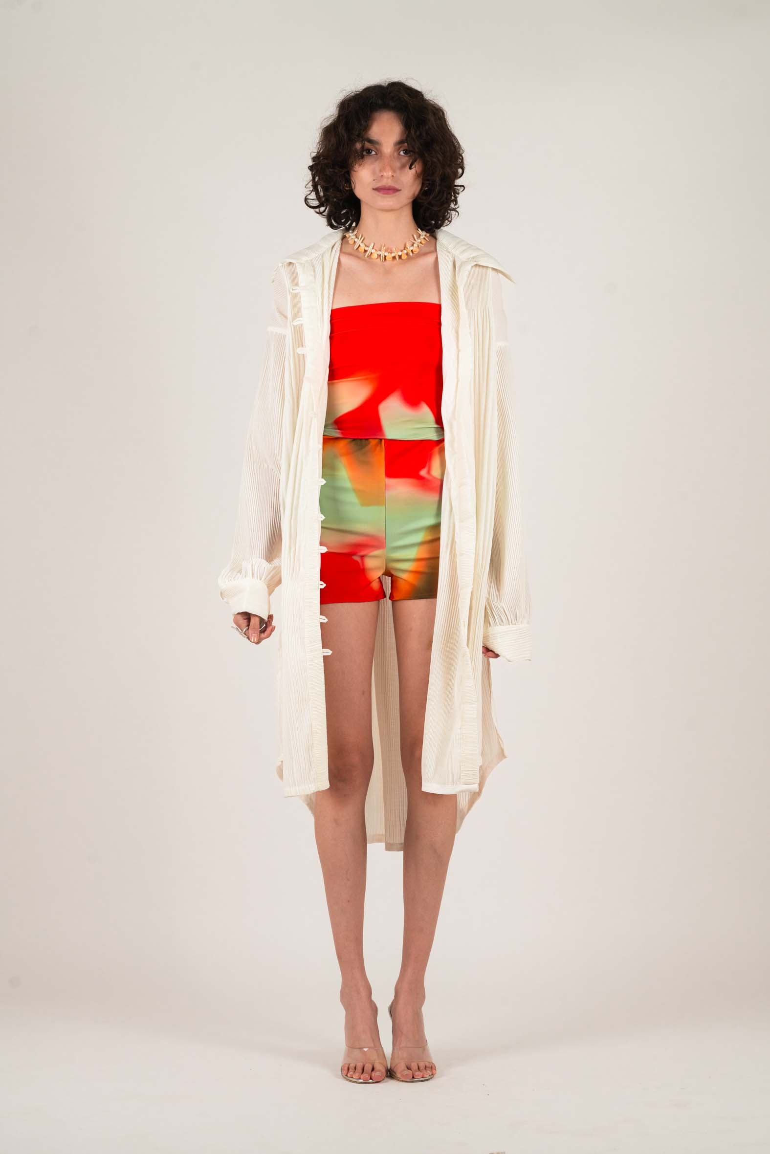 NIN STUDIO LOOM SHIRT IVORY POPLIN 1