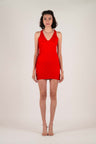 NIN STUDIO MINI WAVE DRESS RED 1