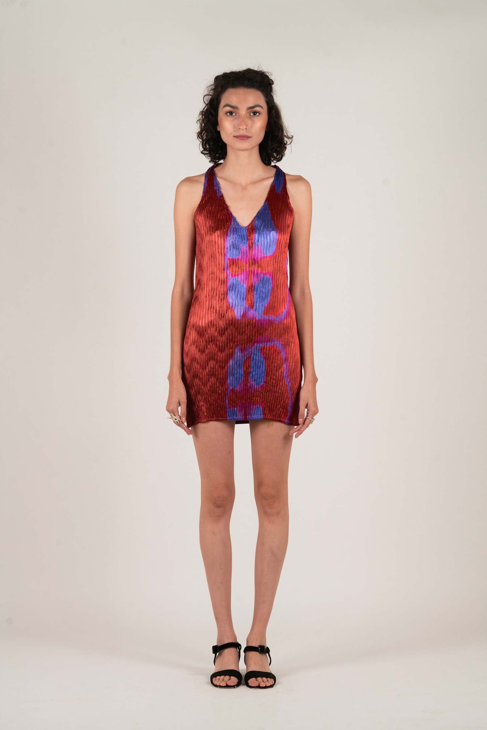 NIN STUDIO MINI WAVE DRESS VIOLET LABIA 1