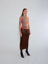 NI. STUDIO MINO SKIRT BROWN 2