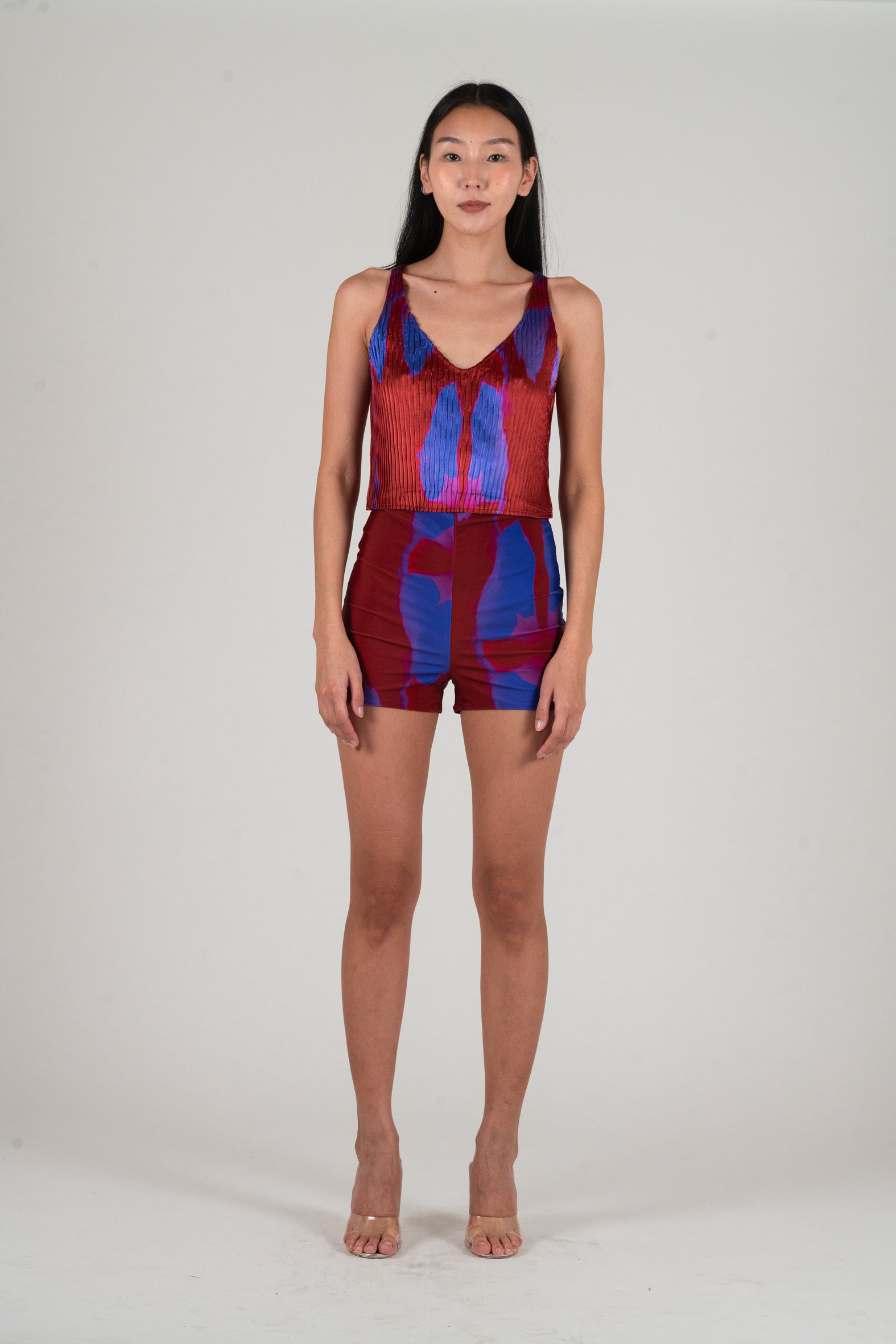 NIN STUDIO MOMENTO SHORT VIOLET LABIA LICRA 1