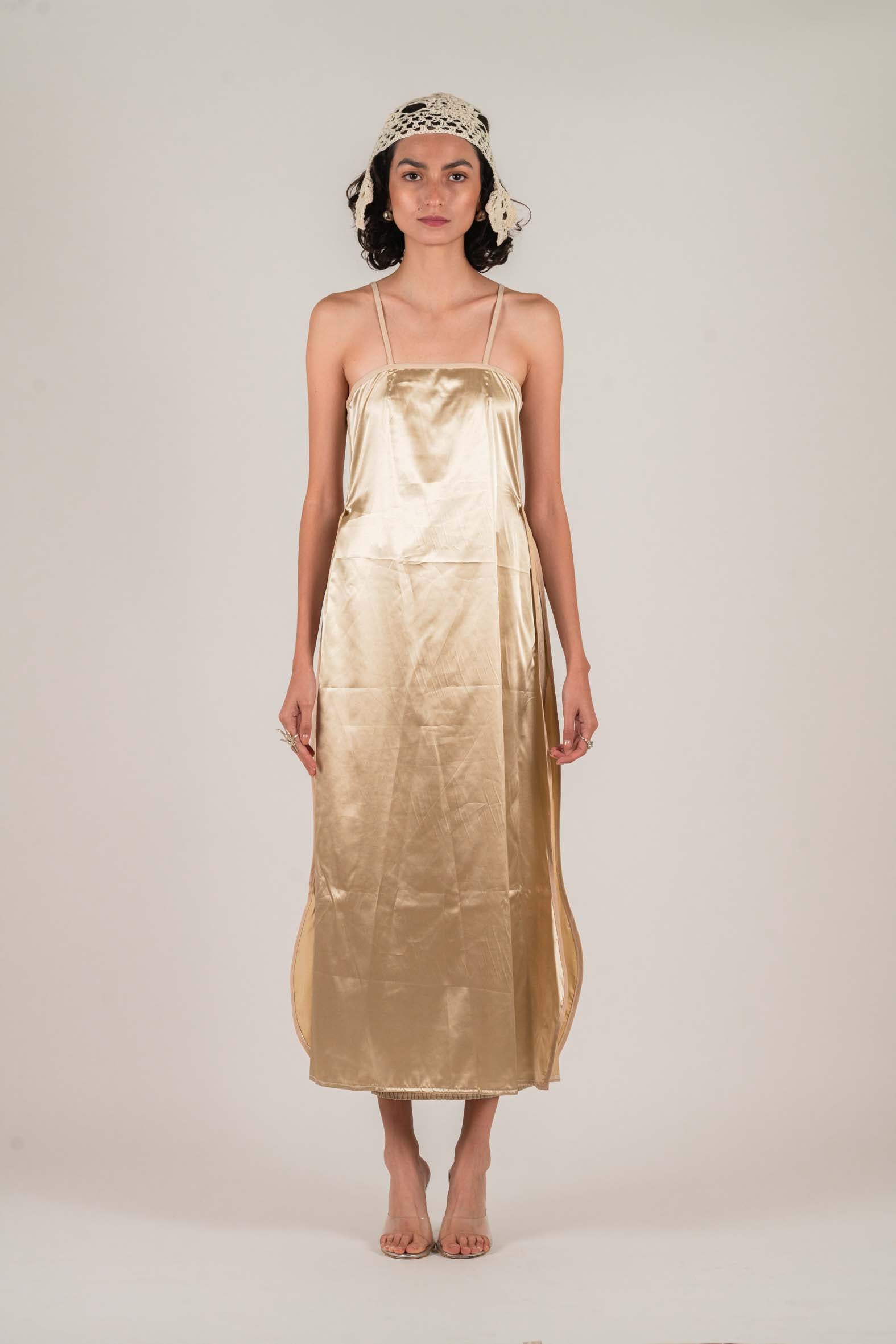 NIN STUDIO OVER DRESS BEIGE 1