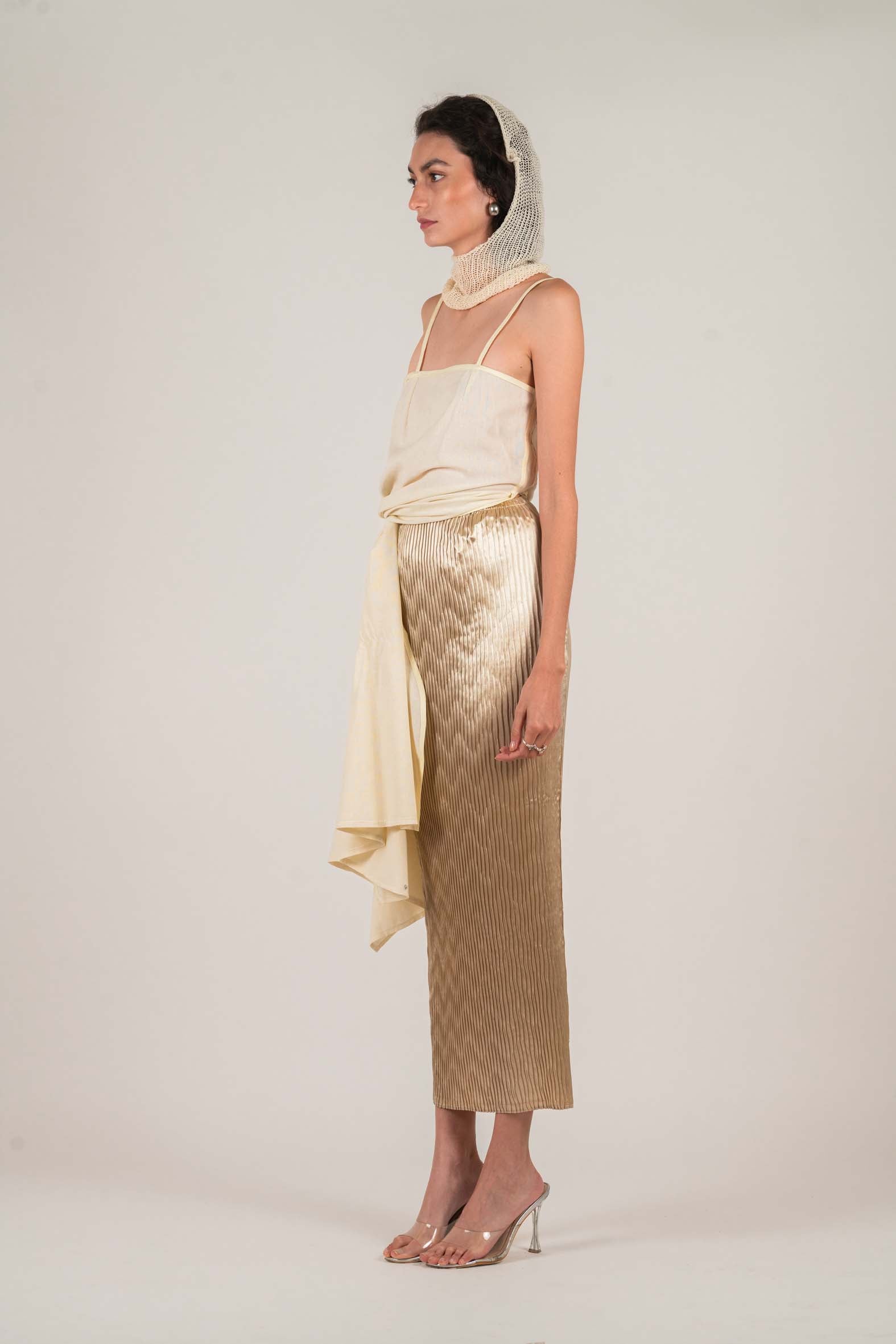 NIN STUDIO OVER DRESS IVORY COTTON 2