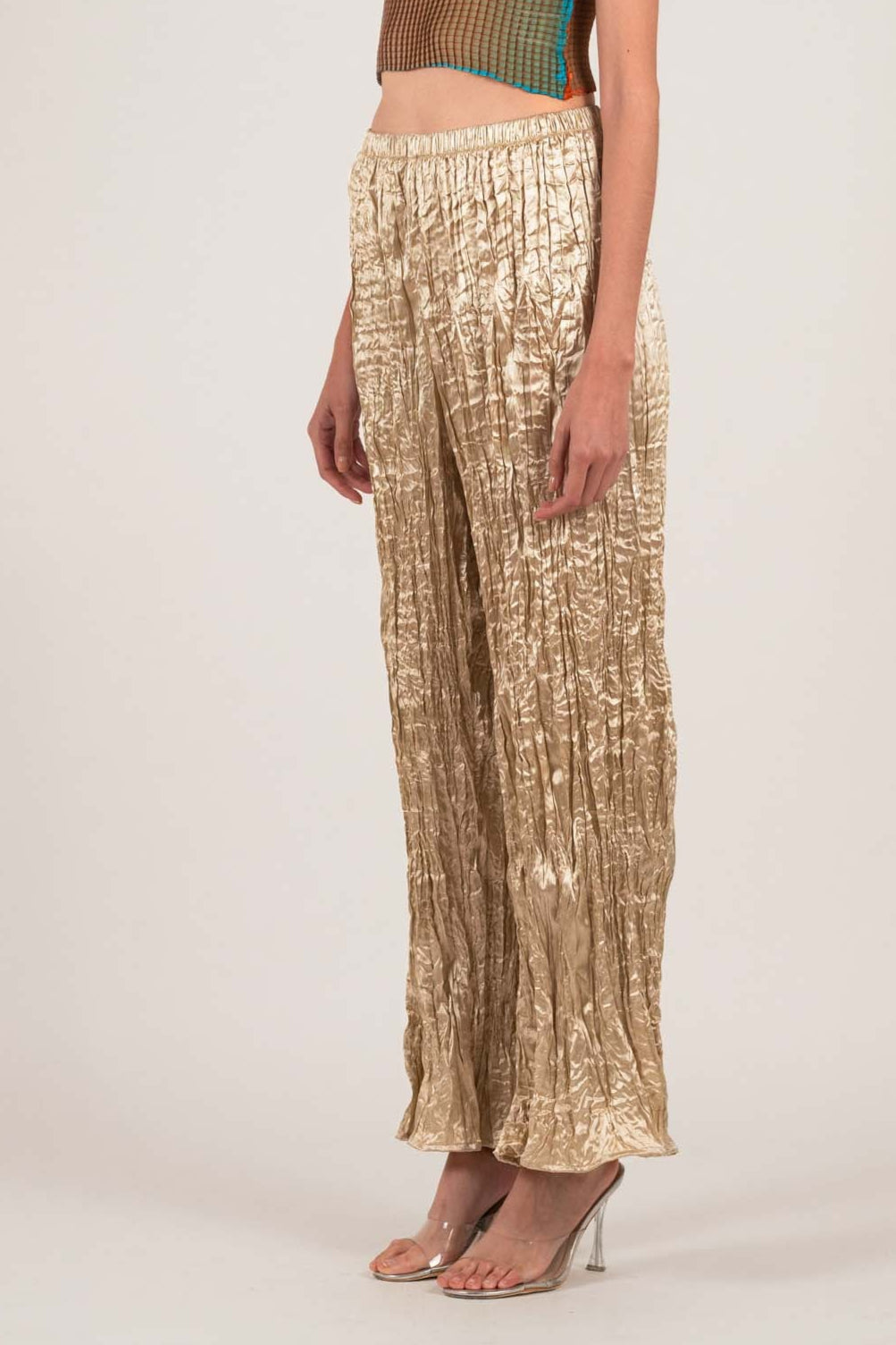 NIN STUDIO PLEAT TANK SINGLET SS24 GRADIENT SHEER 2