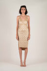 NIN STUDIO SKIN DRESS SS25 BEIGE 1