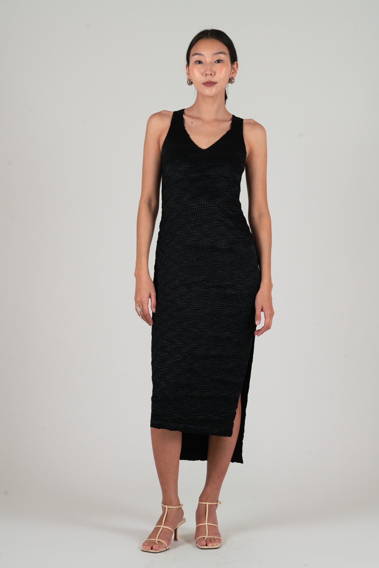 NIN STUDIO SKIN DRESS SS25 BLACK 1