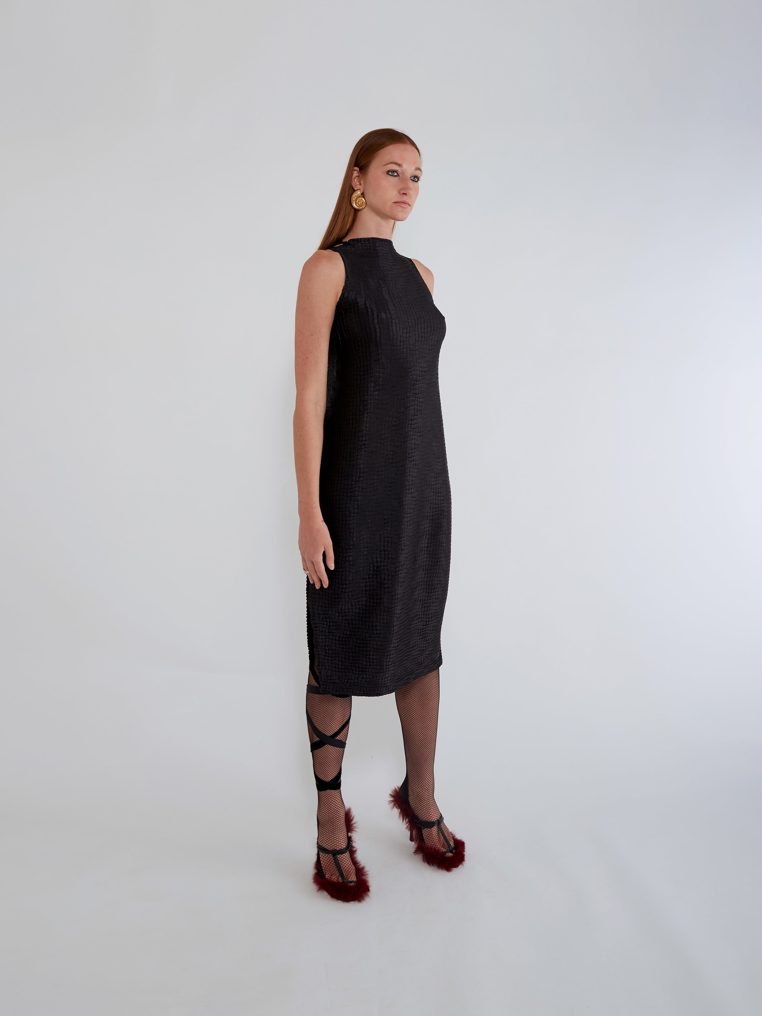 NIN STUDIO SKIN SINGLET DRESS BLACK 1