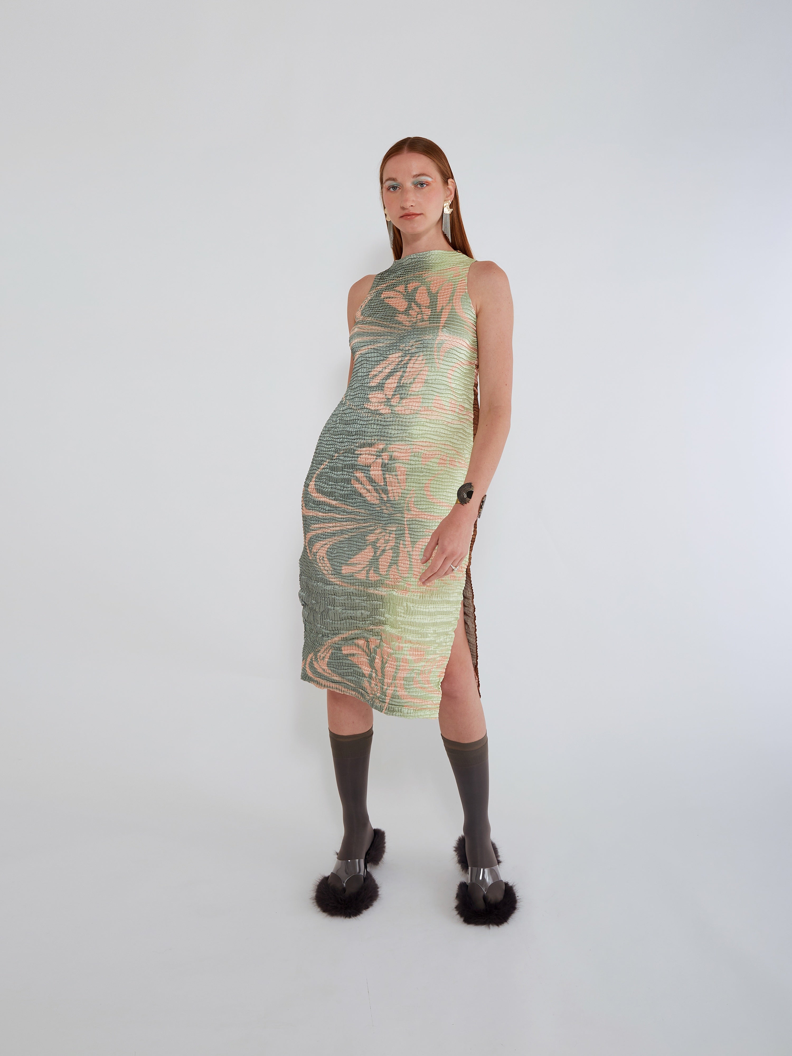 NIN STUDIO SKIN SINGLET DRESS FW24 BLOSSOM 1