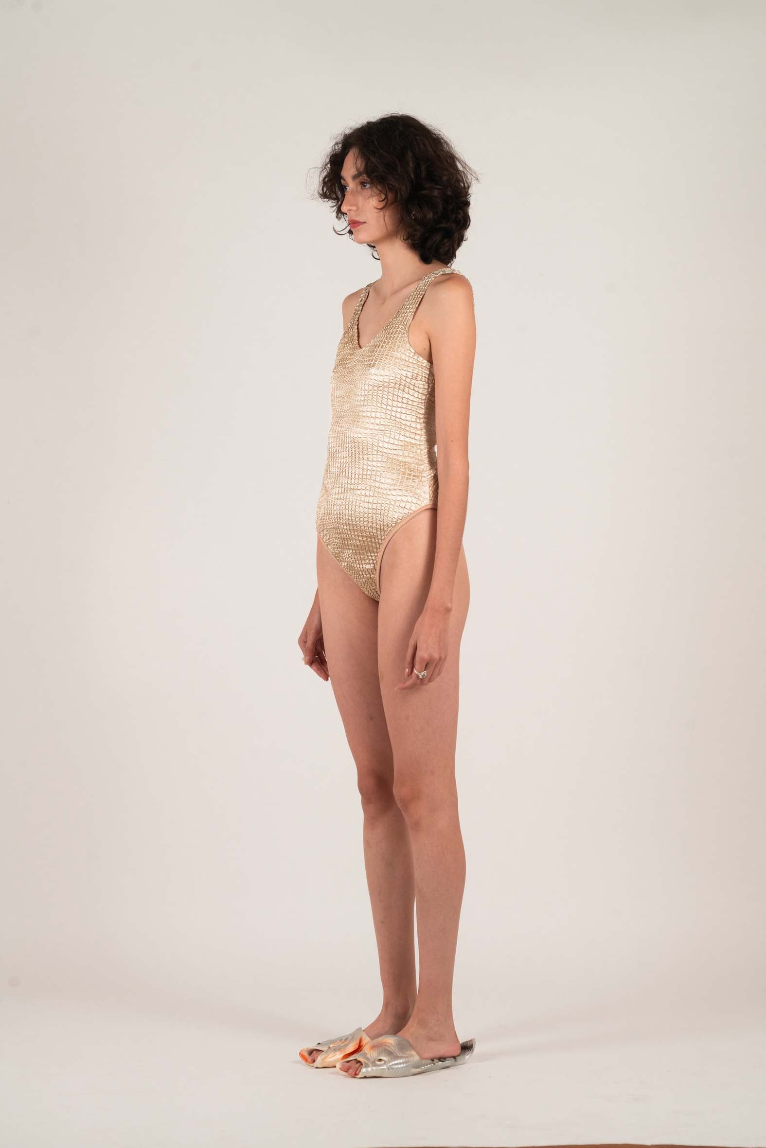 NIN STUDIO TORRO BODYSUIT SS25 BEIGE 2