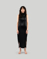 NIN STUDIO WAVE TANK DRESS FW23 BLACK SHINE 1