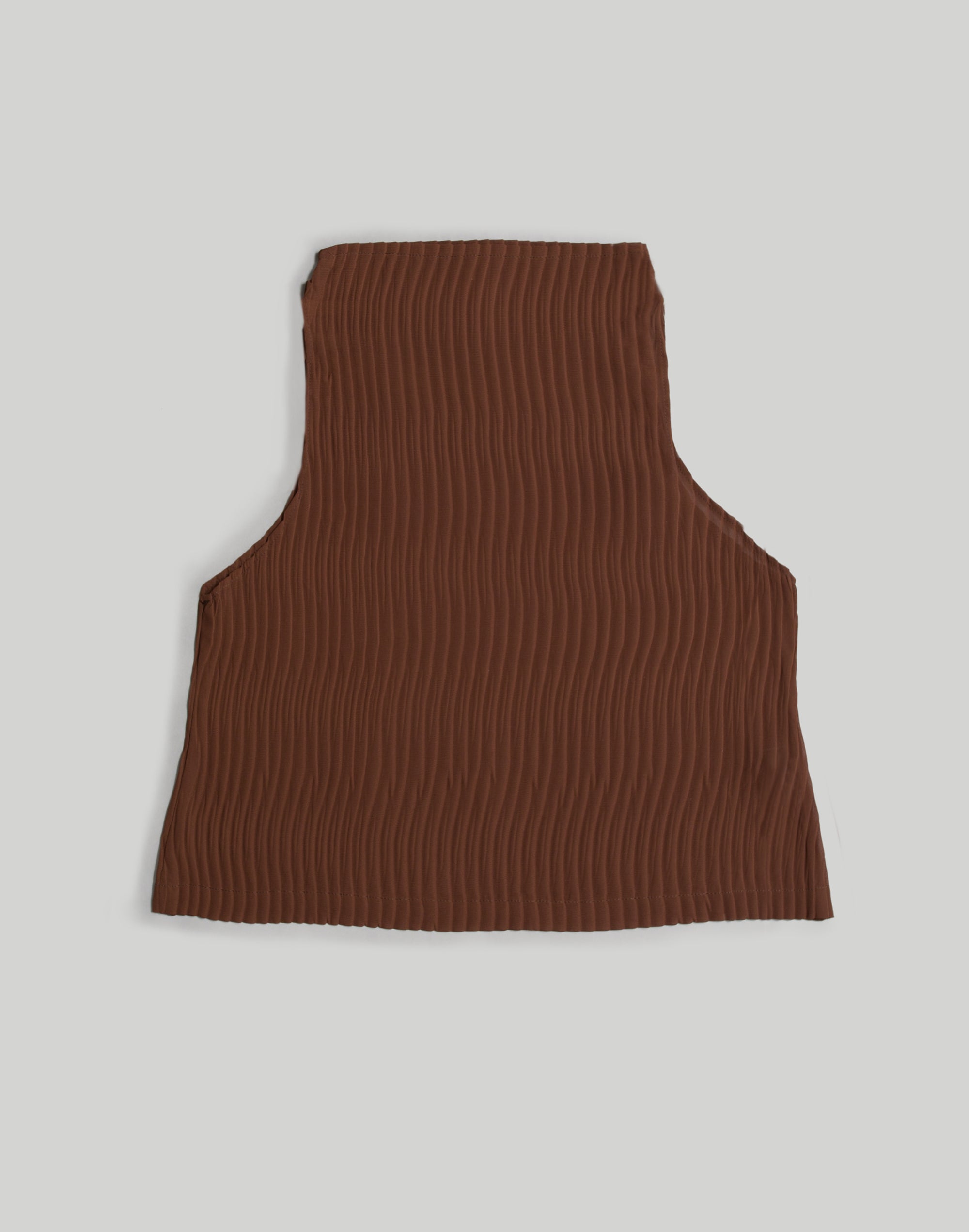 NIN STUDIO WAVE MOCKNECK TANK BROWN 1