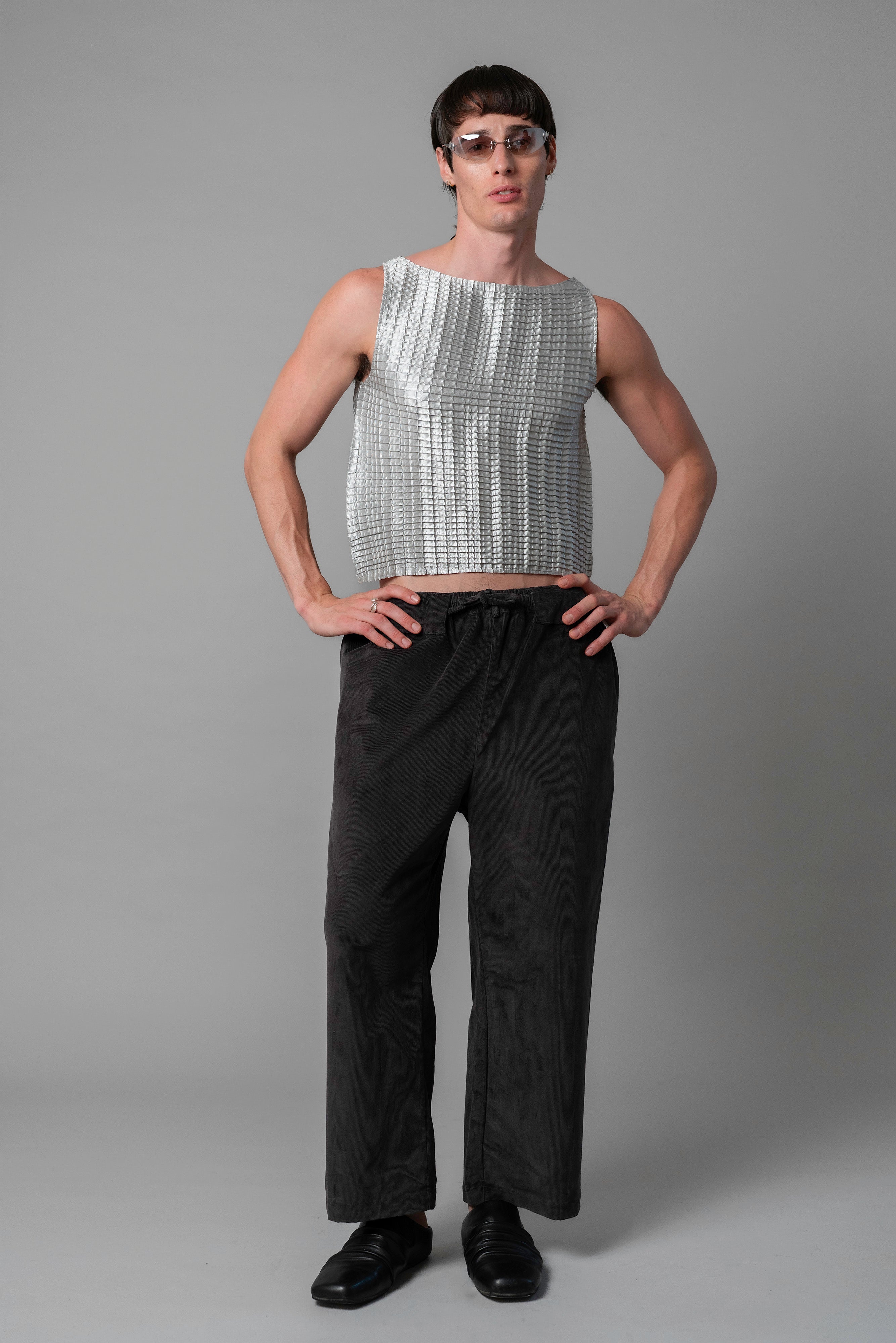 PLEATED TANK SINGLET FW25