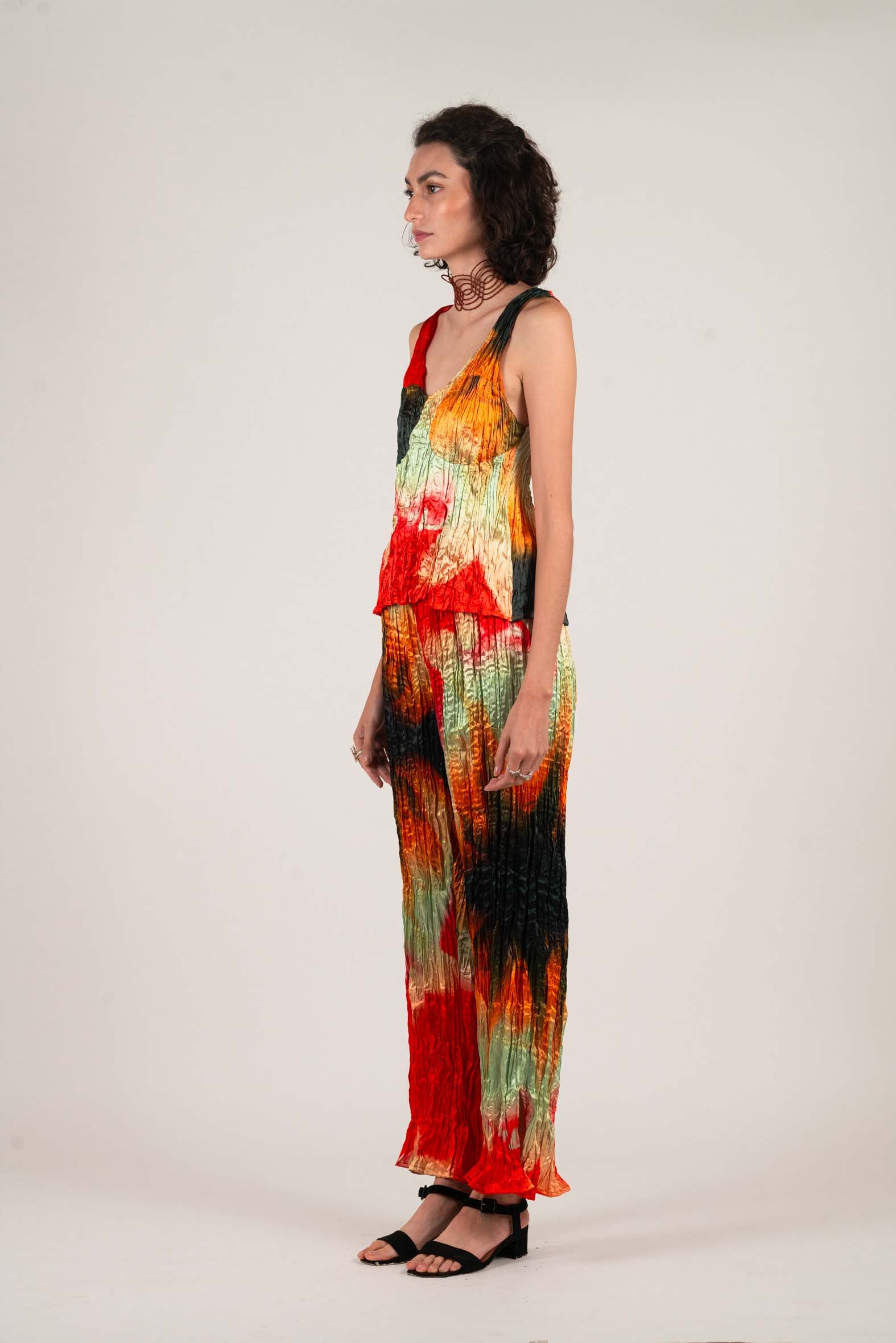 NIN STUDIO CRINKLE PANT SS25 RAINBOW SERPENT 2