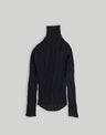 NIN STUDIO EROSION TURTLENECK BLACK CHIFFON 1