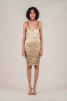 NIN STUDIO FLOATING DRESS BEIGE 1 