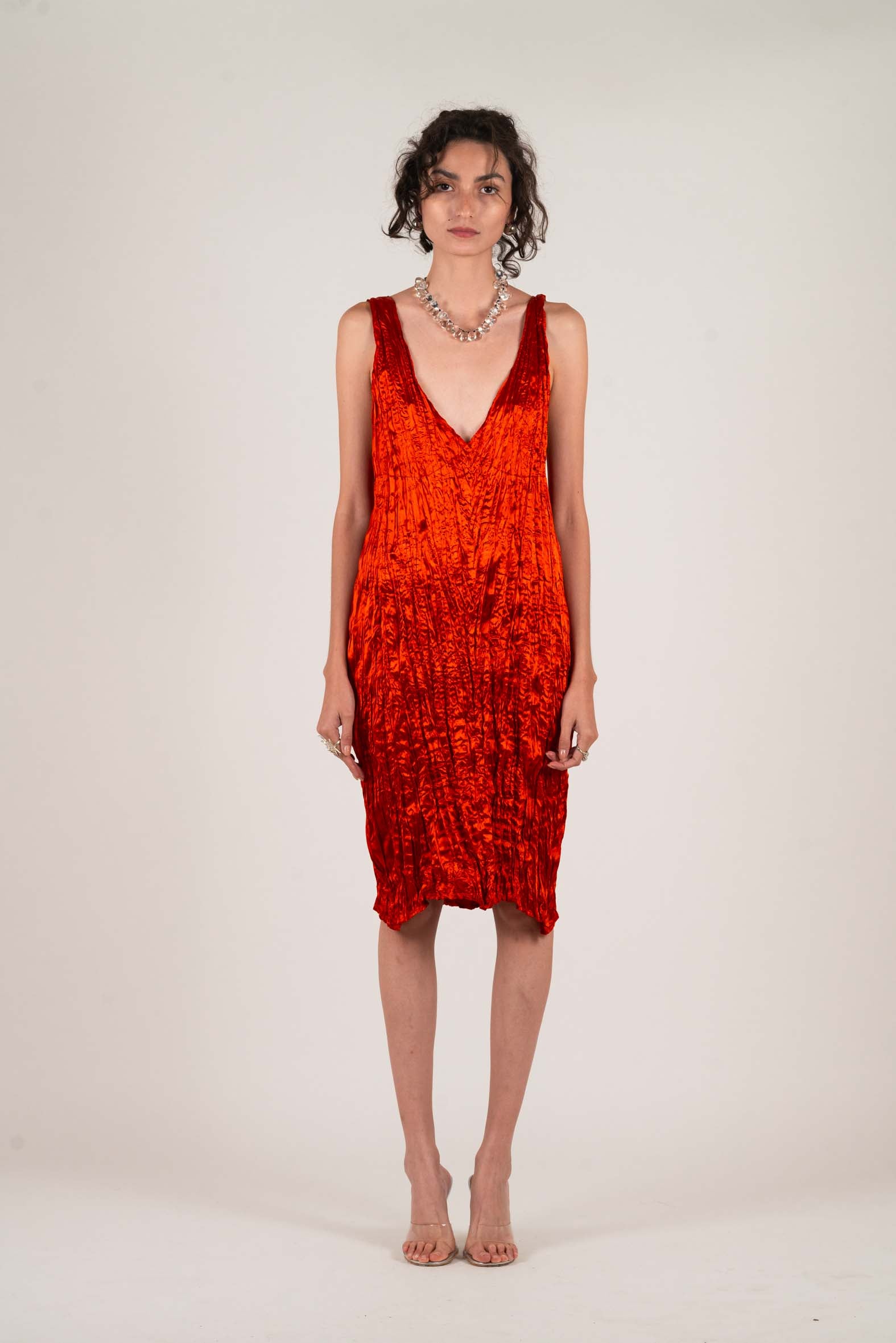 NIN STUDIO FLOATING DRESS RUST 1