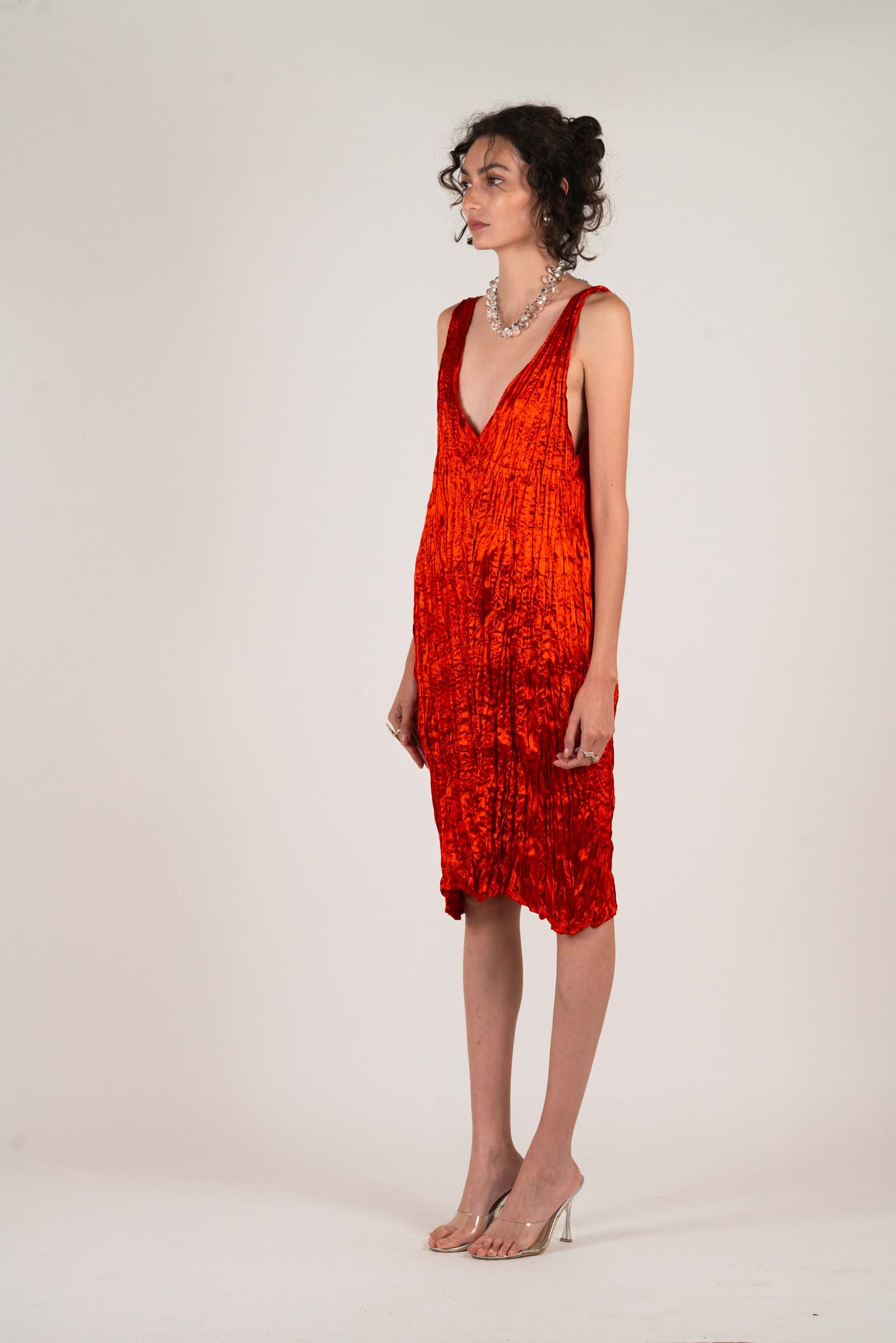 NIN STUDIO FLOATING DRESS RUST 2 