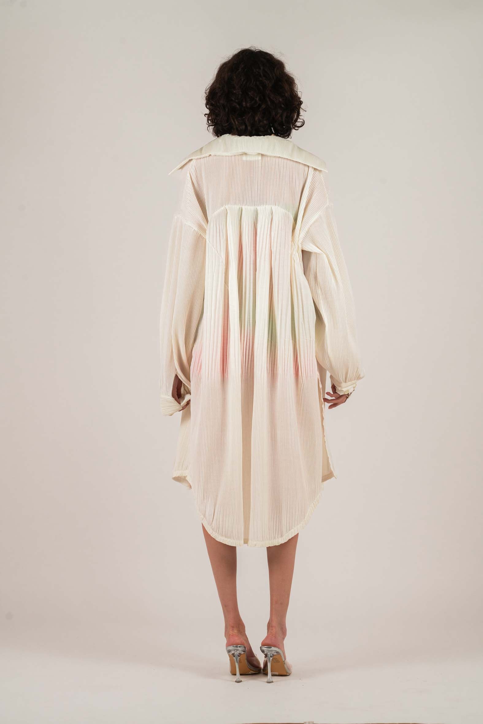 NIN STUDIO LOOM SHIRT IVORY POPLIN 3