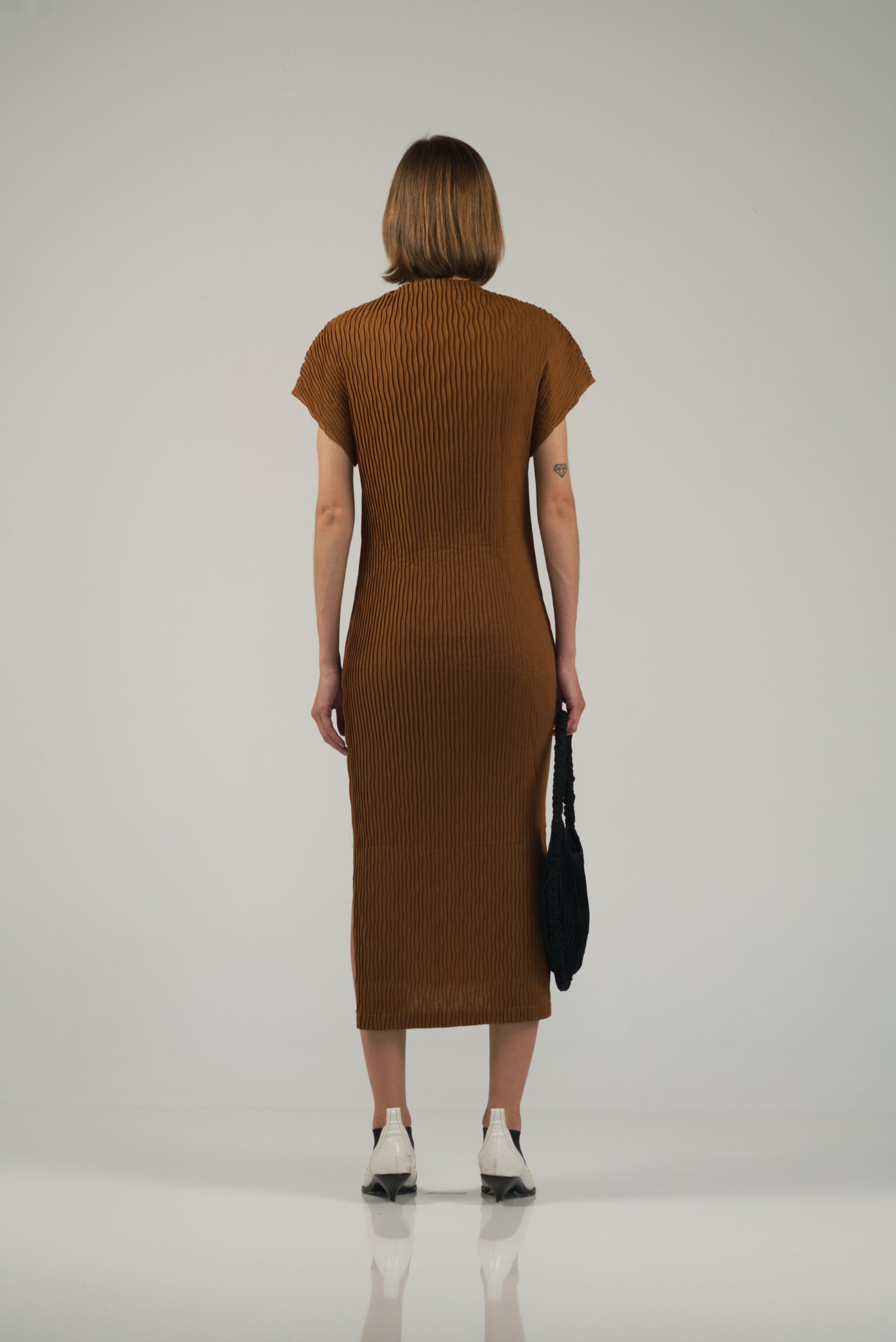 NIN STUDIO ORB DRESS CACAO 4 