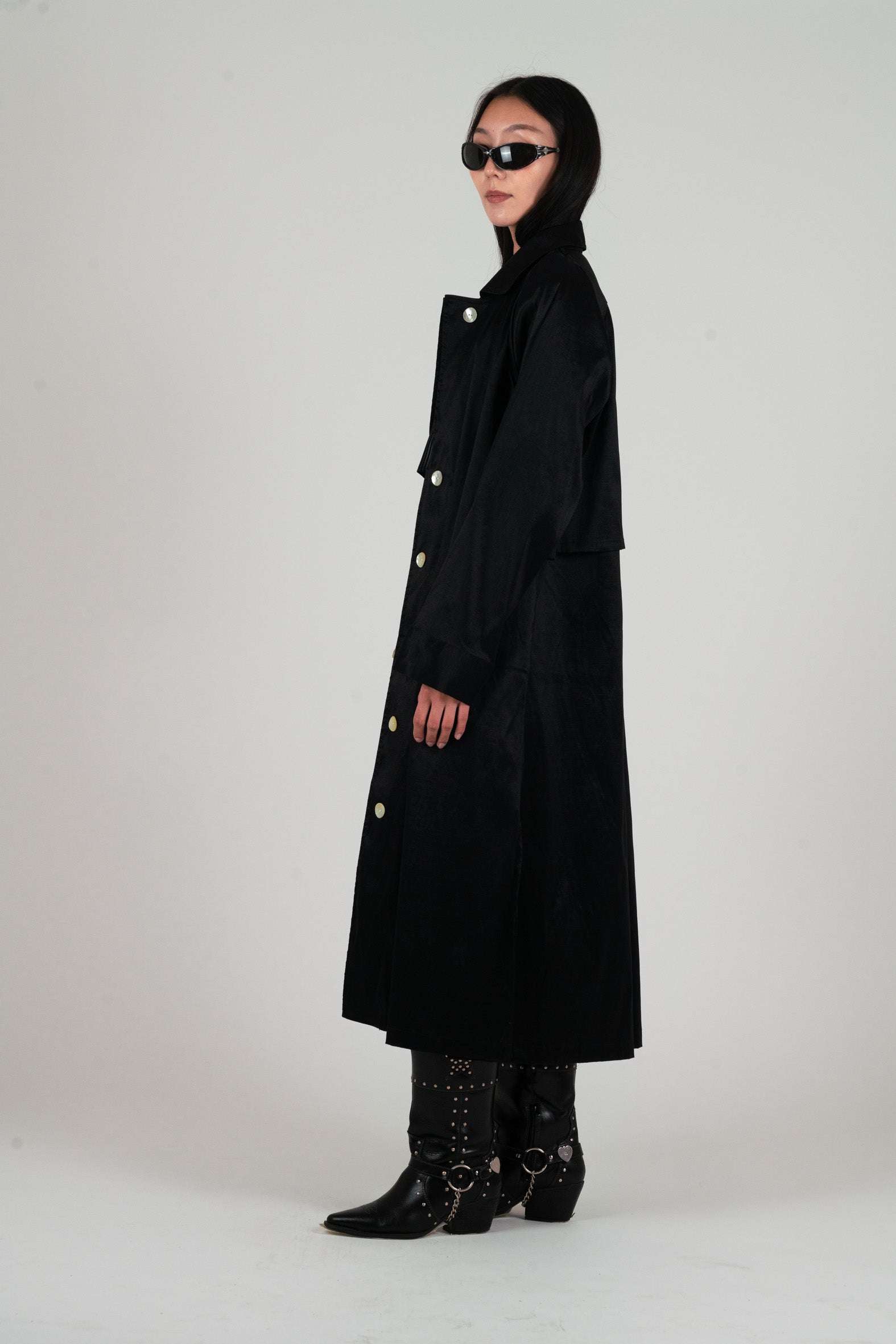 NIN STUDIO PLIER TRENCH FW24 BLACK 2