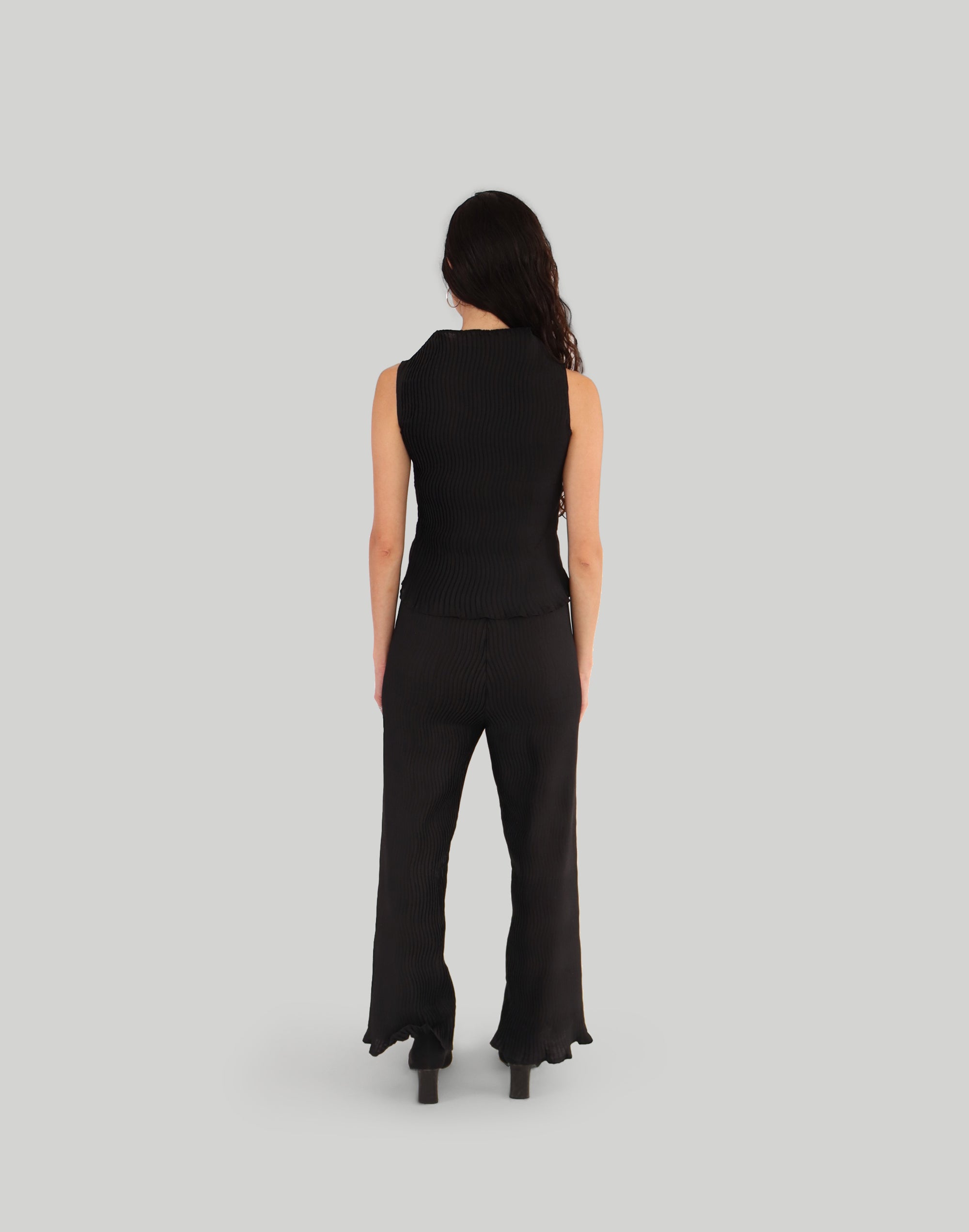 NIN STUDIO SIMPLE PLEAT PANT BLACK 5