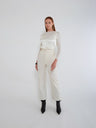 NIN STUDIO SIMPLE TOP FW24 IVORY 1