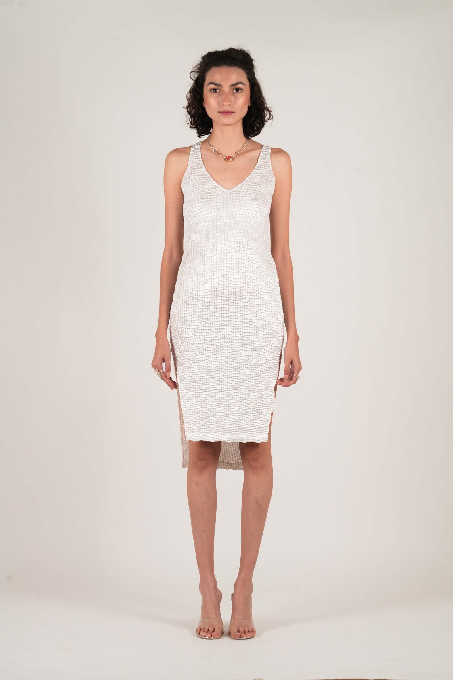 NIN STUDIO SKIN SINGLET DRESS SS24 PEARL 1
