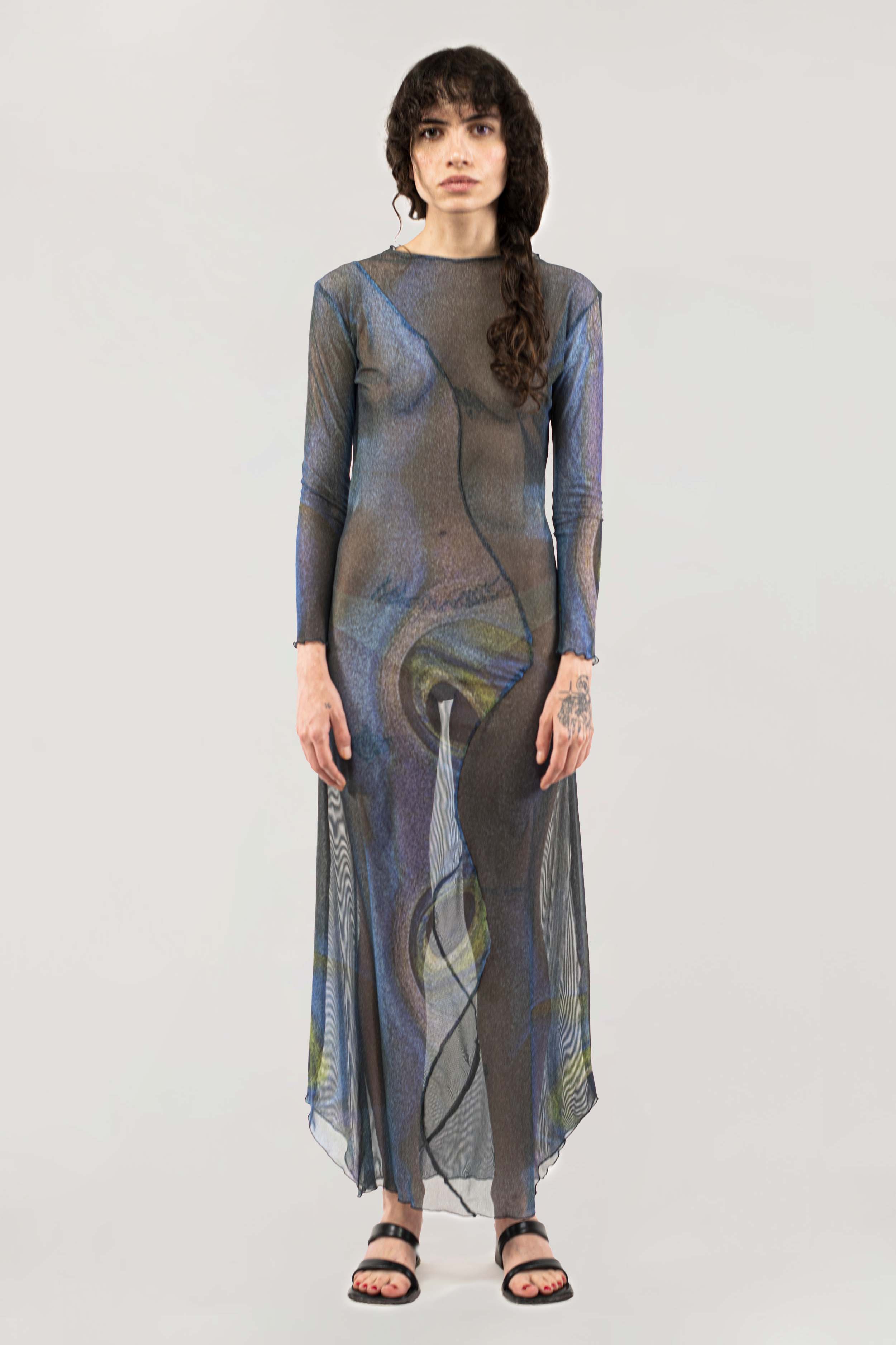 NIN STUDIO SWIRL DRESS DEPTH 1