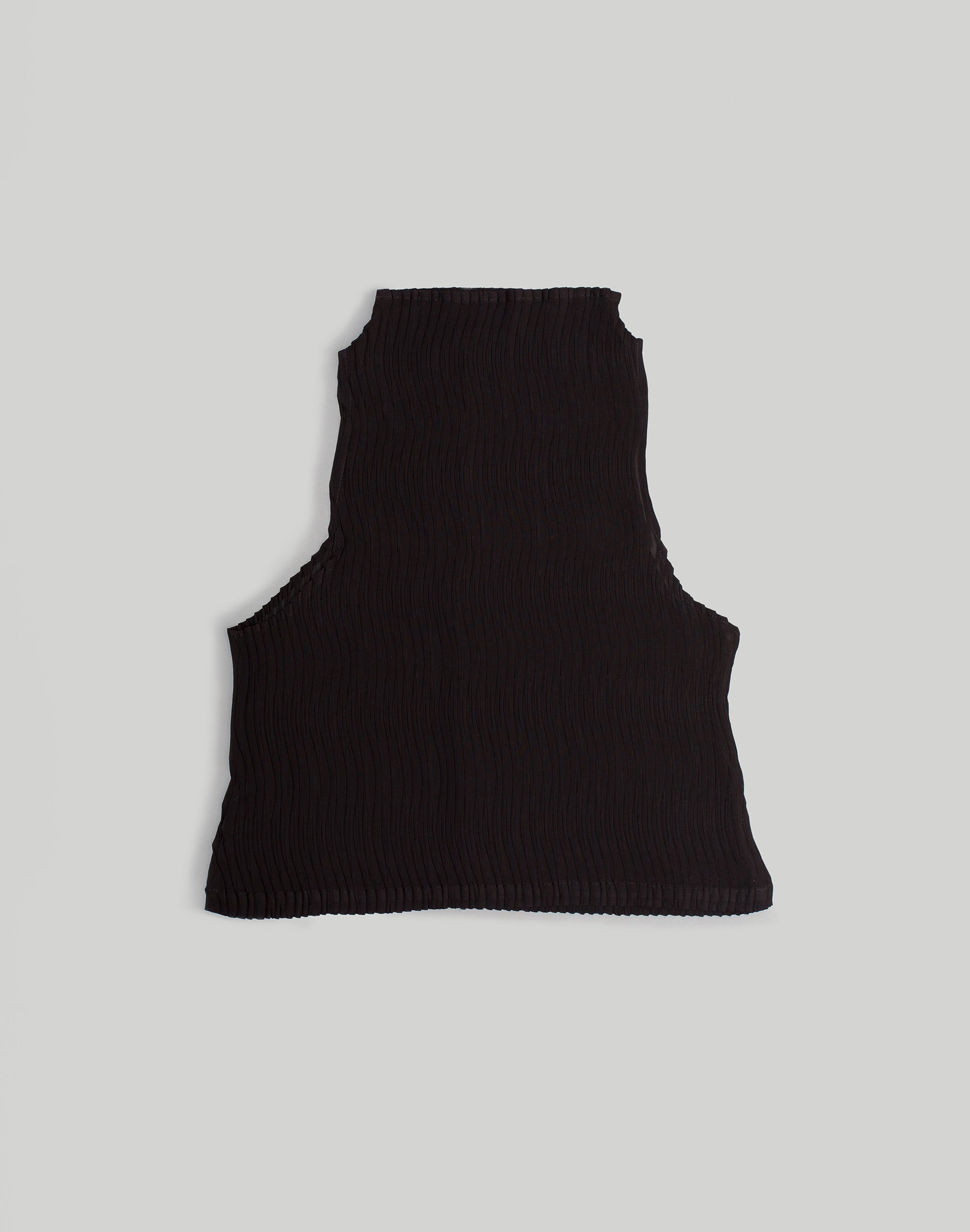 NIN STUDIO WAVE MOCKNECK TANK FW24 BLACK 2