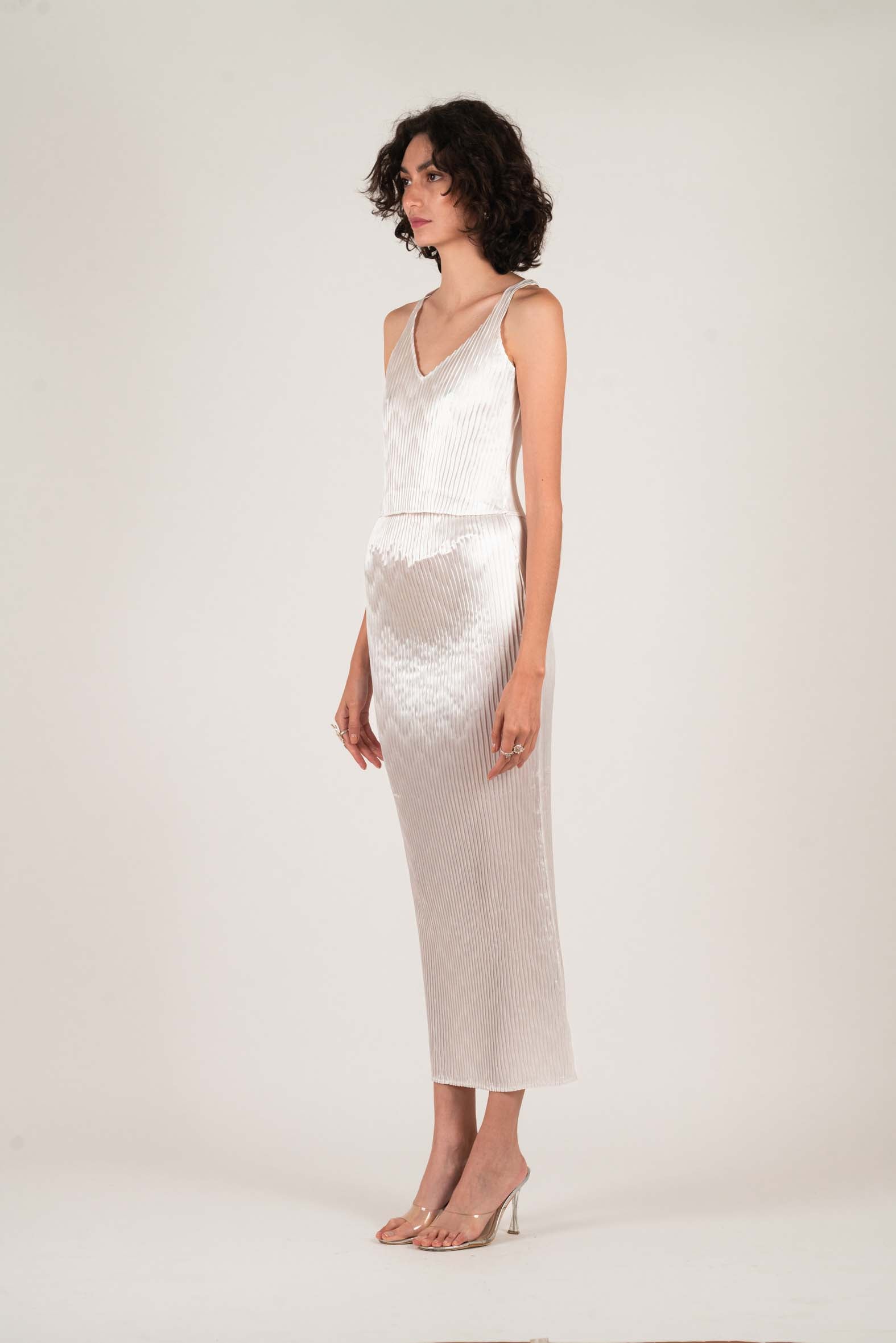 NIN STUDIO WAVE SKIRT PEARL 2