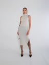 NIN STUDIO WAVE TANK DRESS FW23 IVORY 1