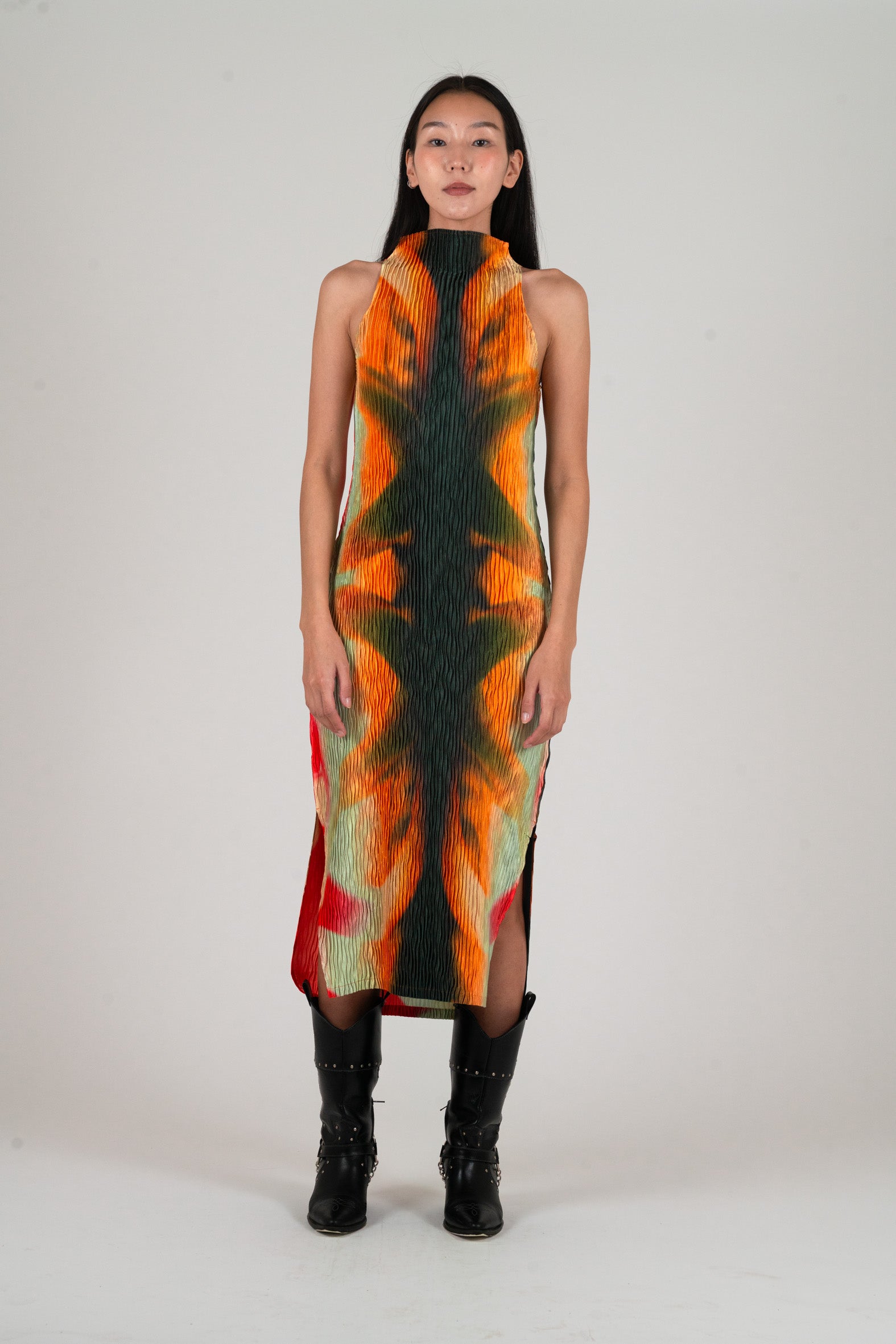 NIN STUDIO WAVE TANK DRESS SS25 RAINBOW SERPENT 1 